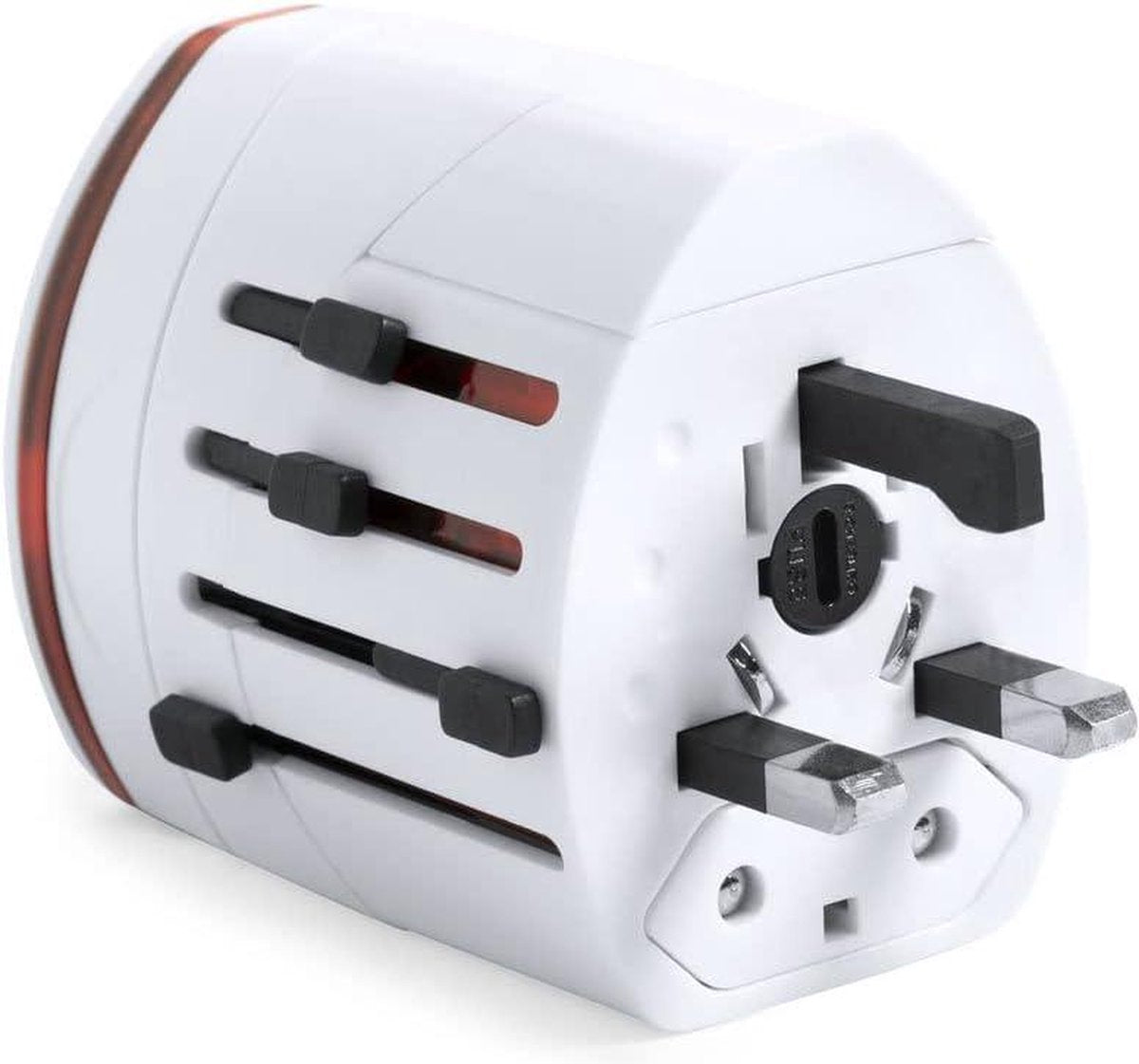International Travel Adapter with 2 USB Ports - Suitable for USA Europe Australia - 2100 mA (Style3)