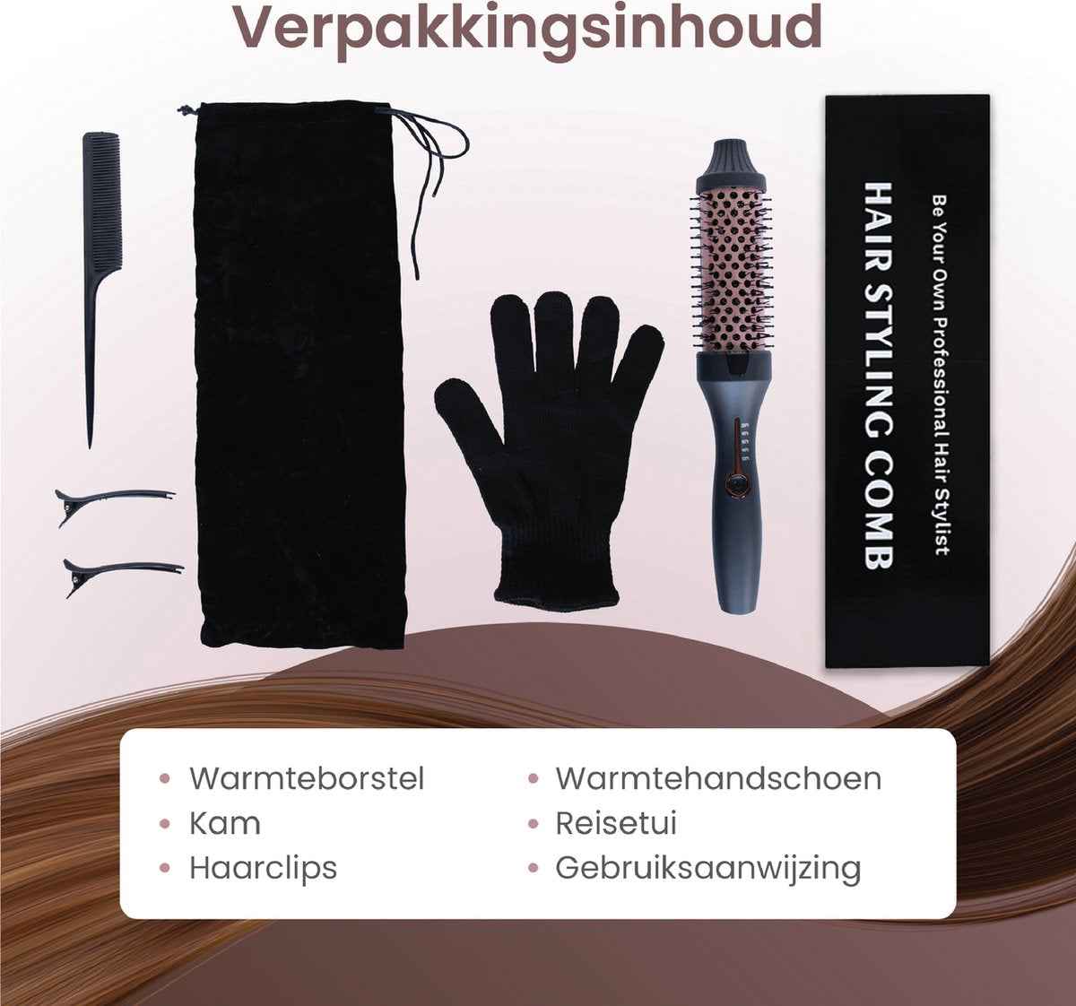 Thermal Brush - Krulborstel - Föhnborstel - Stijlborstel - 38mm - Keramische Warmteborstel - Ionentechnologie