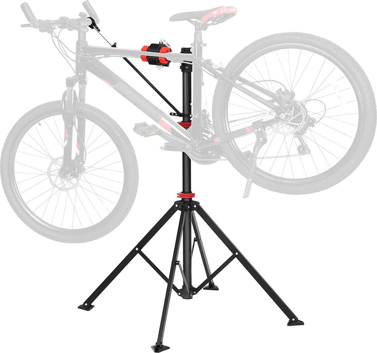 Montagestandaard Fiets - 360° Draaibaar - Verstelbaar - Gereedschapsbakje - Stuurhouder - Montage reparatie standaard