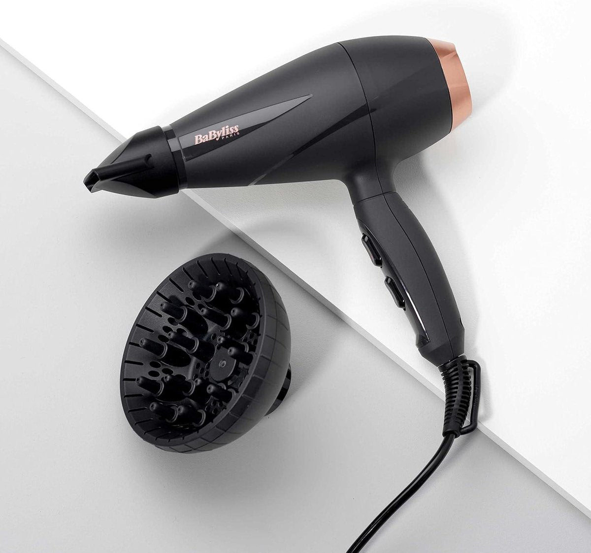 Smooth Pro 2100W Hair Dryer with Diffuser - Powerful AC Motor - Smooth Shiny Hair - Anti-Frizz Function - Cool Shot