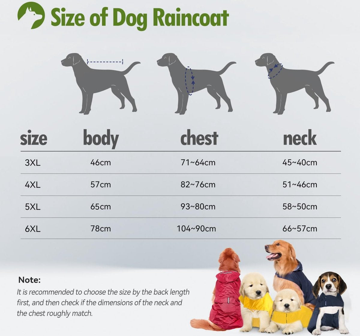 Dog Raincoat with Hood, Collar Hole and Safe Reflective Strips, Ultralight, Breathable, 100% Waterproof Rain Jacket for Medium to Large Dogs, Yellow, 4XL