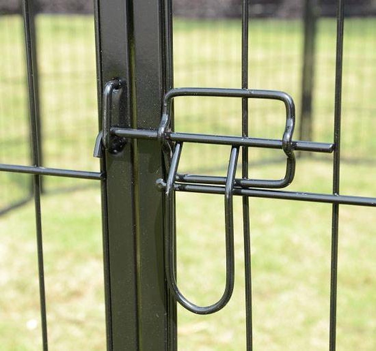 Topmast Premium Puppyren - 120 cm Hoog - 640 cm Omtrek - Hondenren - Hondenhok - Zwart