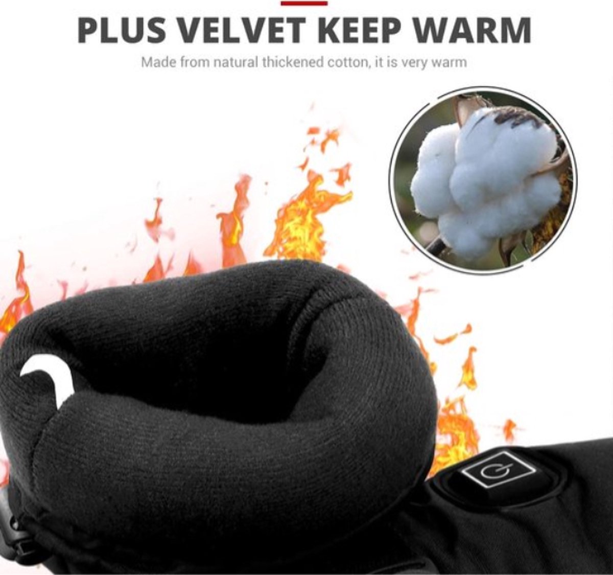 Waterdichte Verwarmde Motorhandschoenen – Werkt op Batterijen, Compatibel met Touchscreen, Ideaal voor Winterse Motorritten, Racing en Rijden – Handverwarmers voor Comfort en Bescherming