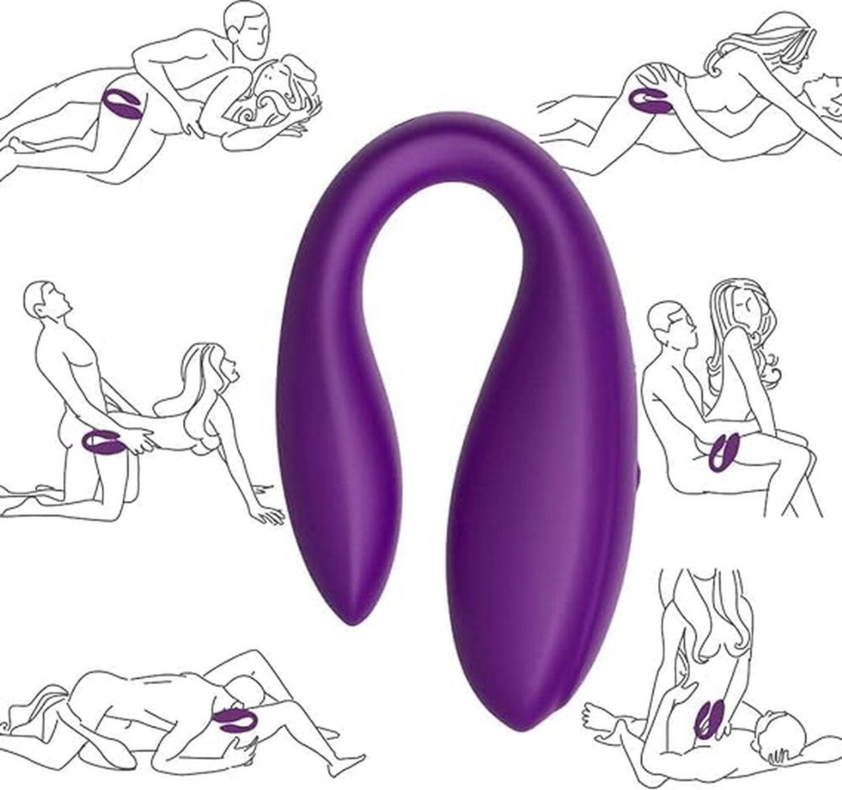 G-spot vibrator met draadloze afstandsbediening, 3 snelheden en 10 verschillende standen, draagbaar, seksspeeltje voor koppels - ROOD