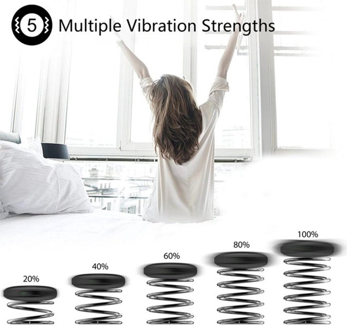 iLuv SmartShaker 3 Bluetooth Trilwekker met LED en vibrator wit