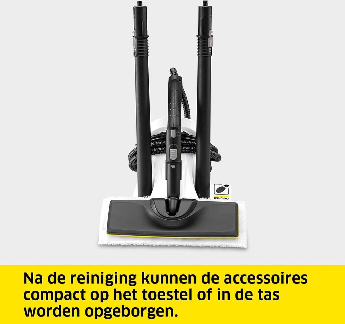 Stoomreiniger SC 2 Deluxe oppervlakte- ca. 75m² reservoir- 1 l stoomdruk- max 3,2 bar opwarmtijd- 6,5 min verwarmingsvermogen- 1.500 W met EasyFix vloerreinigingsset en 3 sproeikoppen Stoomreiniger