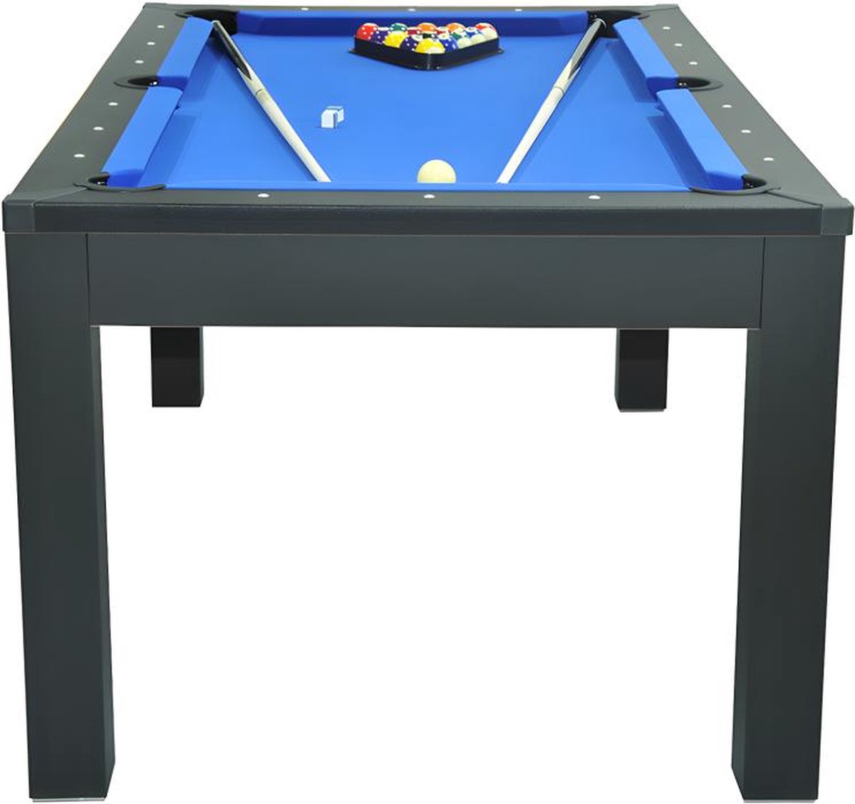 Vente-unique Modular table - Billiards and table tennis - L182 x W102 x H80 cm - Black - SOUSA L 182.8 cm x H 80.2 cm x D 102.6 cm