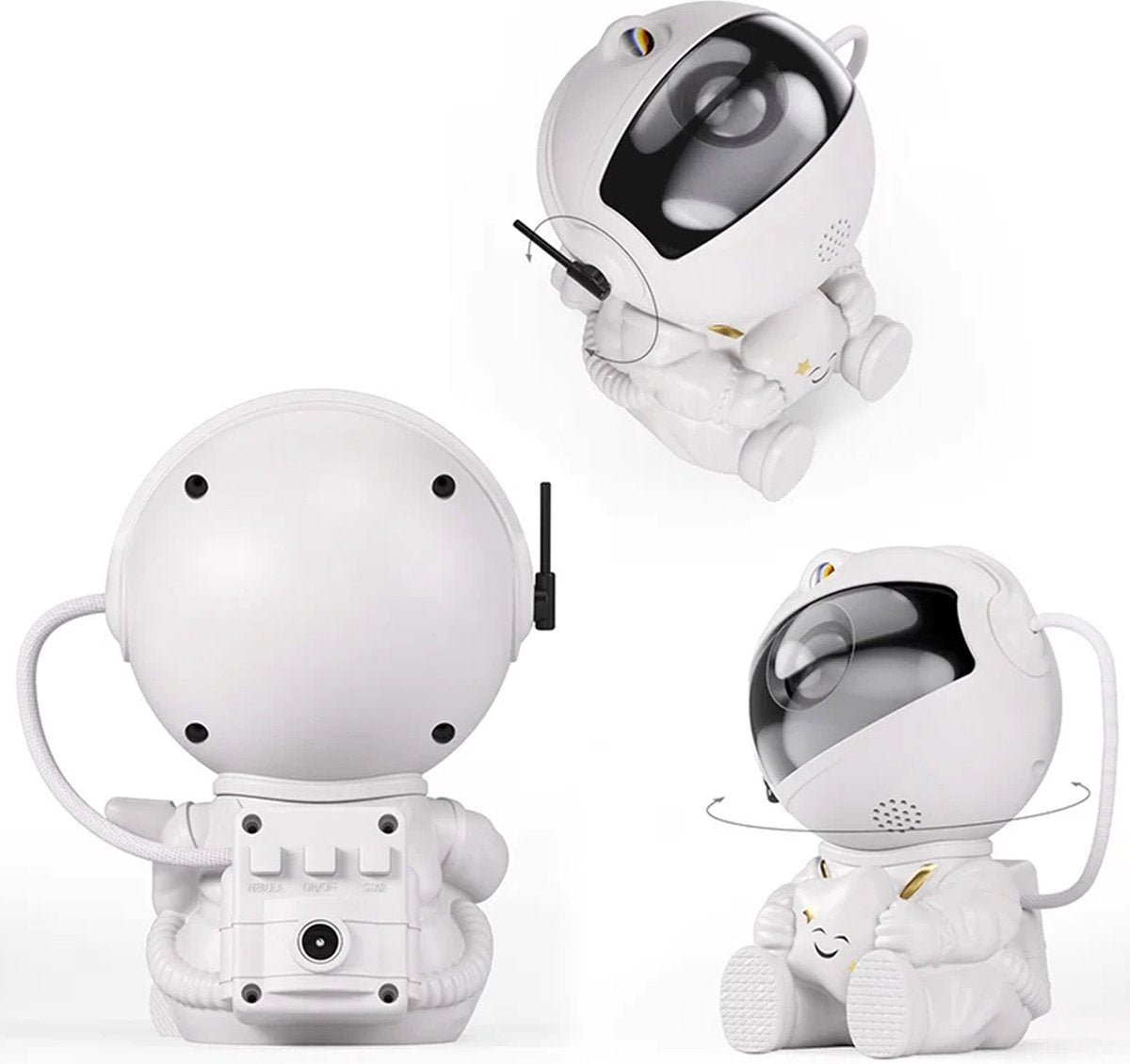 Astronaut nachtlamp kinderkamer - Projector - Sterrenhemel - Afstandsbediening - Kinderkamer - SSlaapkamer - Ruimte