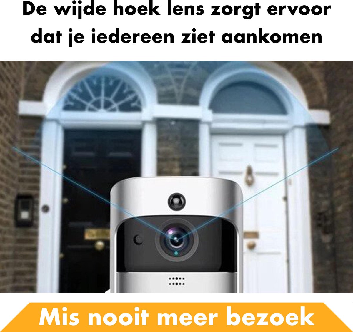 Wireless Video Doorbell with HD Camera and Wifi – Smart Door Bell 1 Receivers Doorbells Bell Push Button Doorbell Sets Wired Alarm Wired Doorbell Wireless Waterproof Chime Push Bell Screen Videophone Security Cameras Video Doorbell Webcam Smart