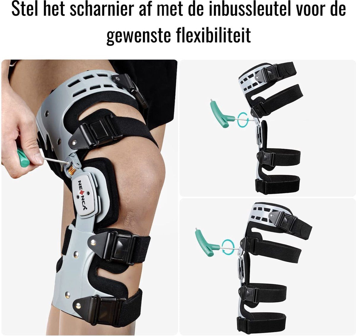 Professional Knee Brace - Left - ROM Knee Brace - Range Of Motion Hinge Knee Brace - Injury Knee Brace - Unisex Knee Brace - Adjustable Knee Brace - Knee Pain - Knee Rehabilitation Brace - Arthritis Brace