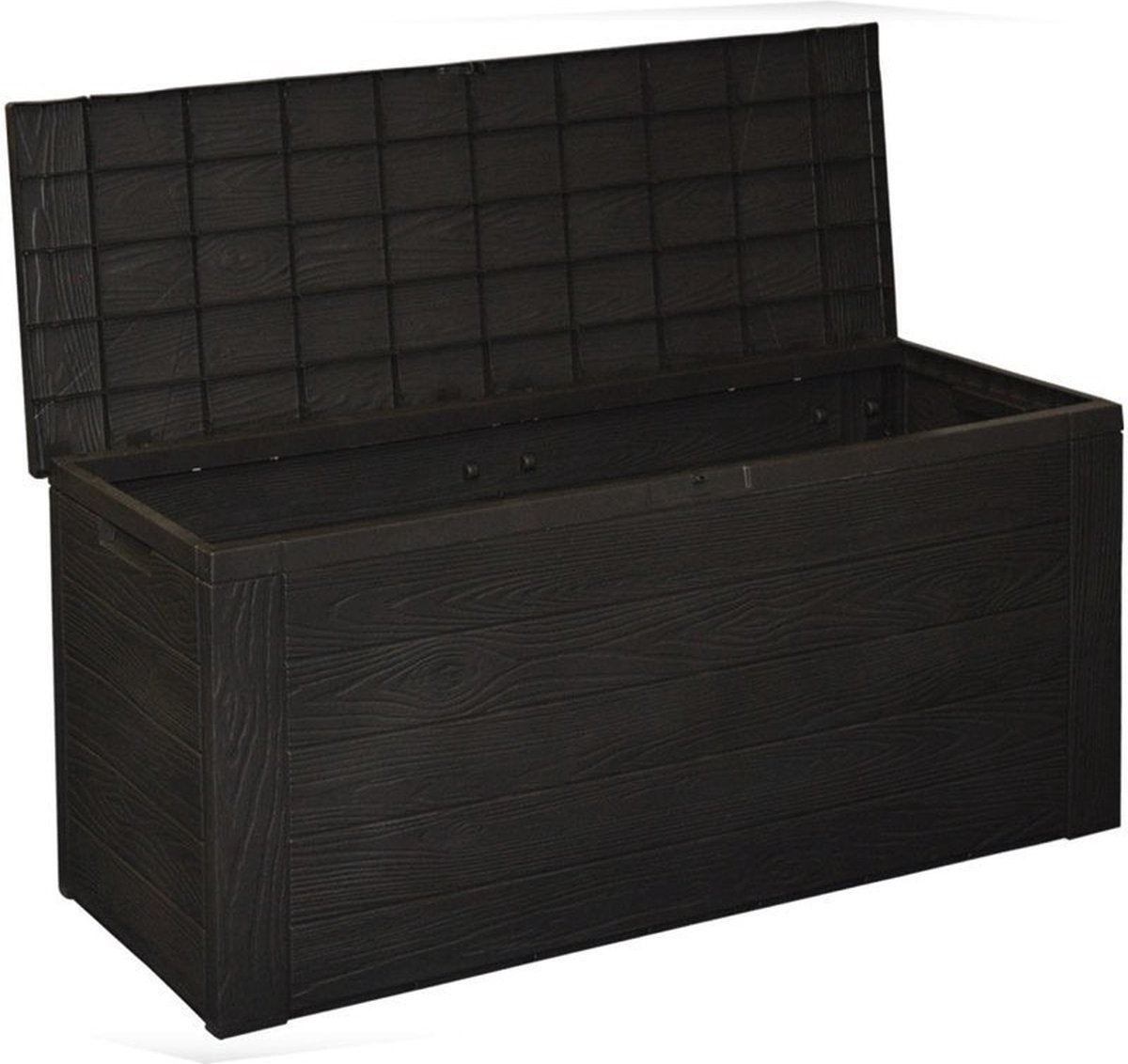 Garden storage box wood pattern 120 cm
