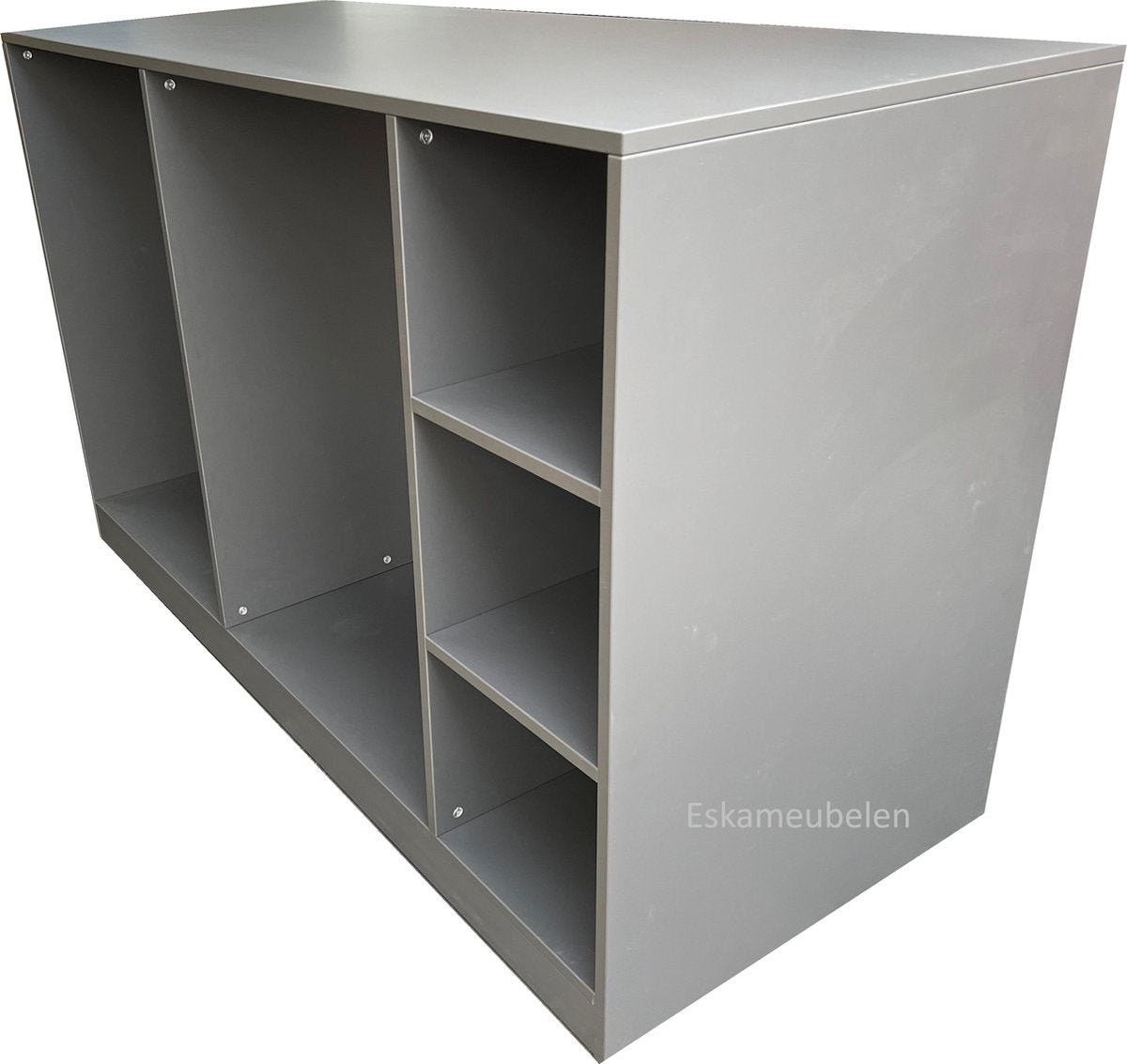 Wasmachine Ombouw Design - Wasmachinekast - Antraciet - Planken Links