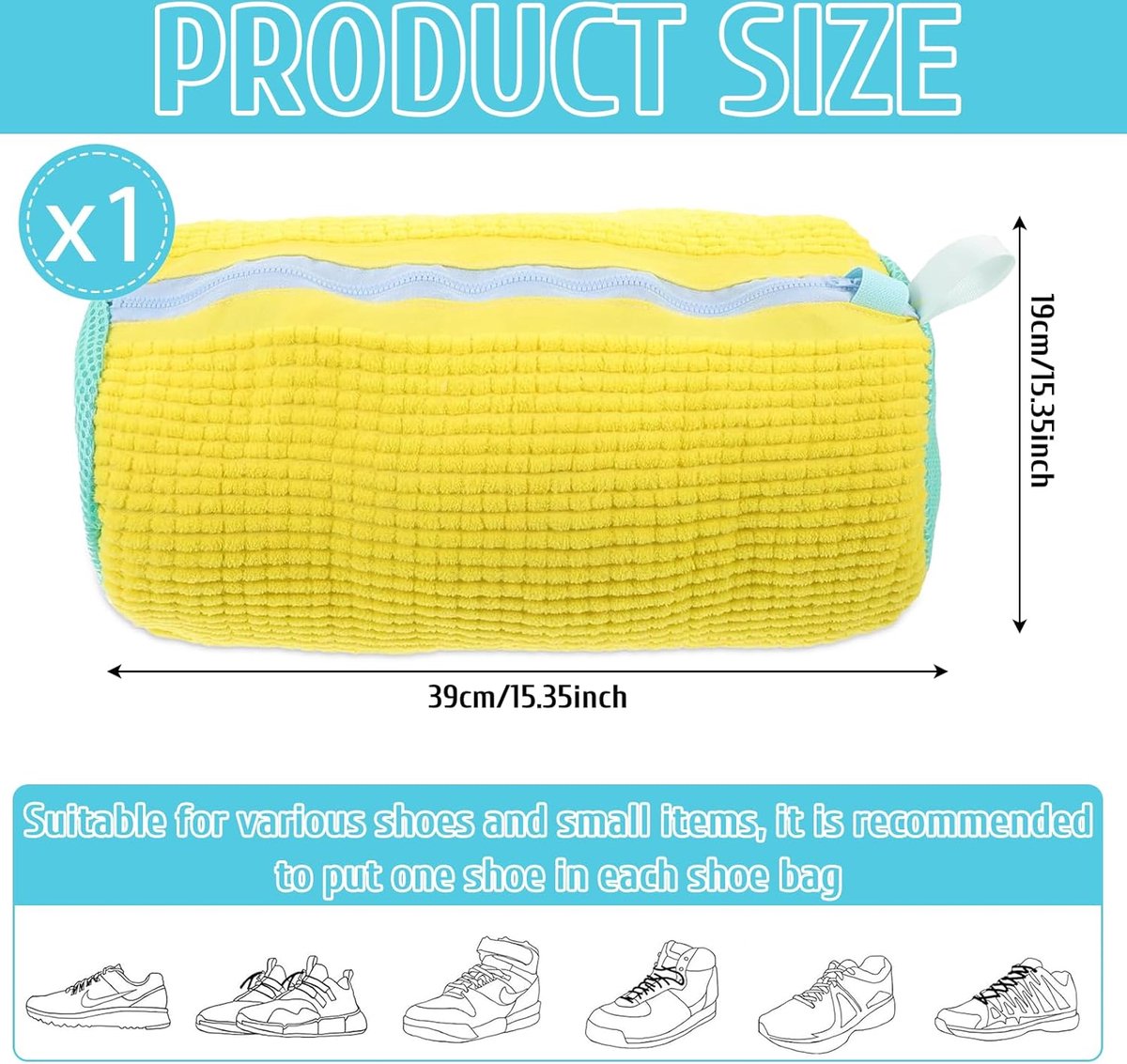 Waszak Schoenen, Schoenenzak Wasmachine, Schoenenwaszak Wasmachine, Waszak Schoenenzak, Schoenenwaszak, 1 Stuk Wasschoenenzak voor Sneakers Verhoogde wrijving binnenin
