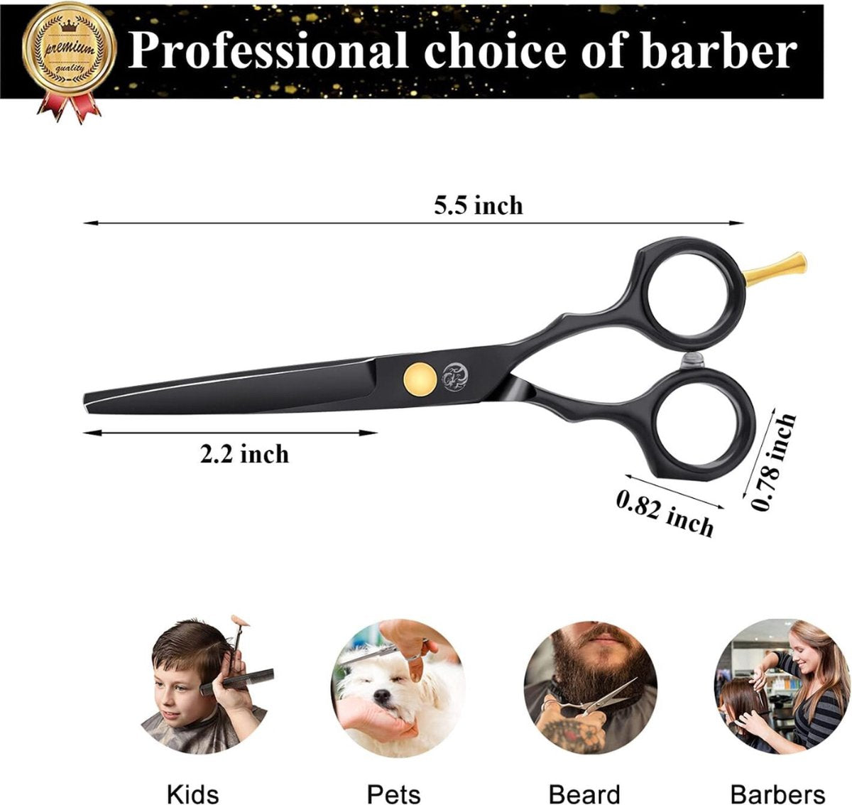 Hairdressing Set - Hair Scissors - Hairdressing Scissor Set - Hairdressing Cape - Complete Hairdressing Set