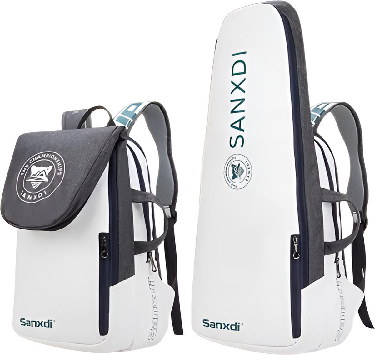 E-Shop4u - Tennis Bag - Foldable Tennis Backpack - Racket Sports - Grey - Foldable - Tennis Racket - Squash - Badminton - Padel - Shoes - Clothing - Sport - Travel - Hiking - Free Shipping