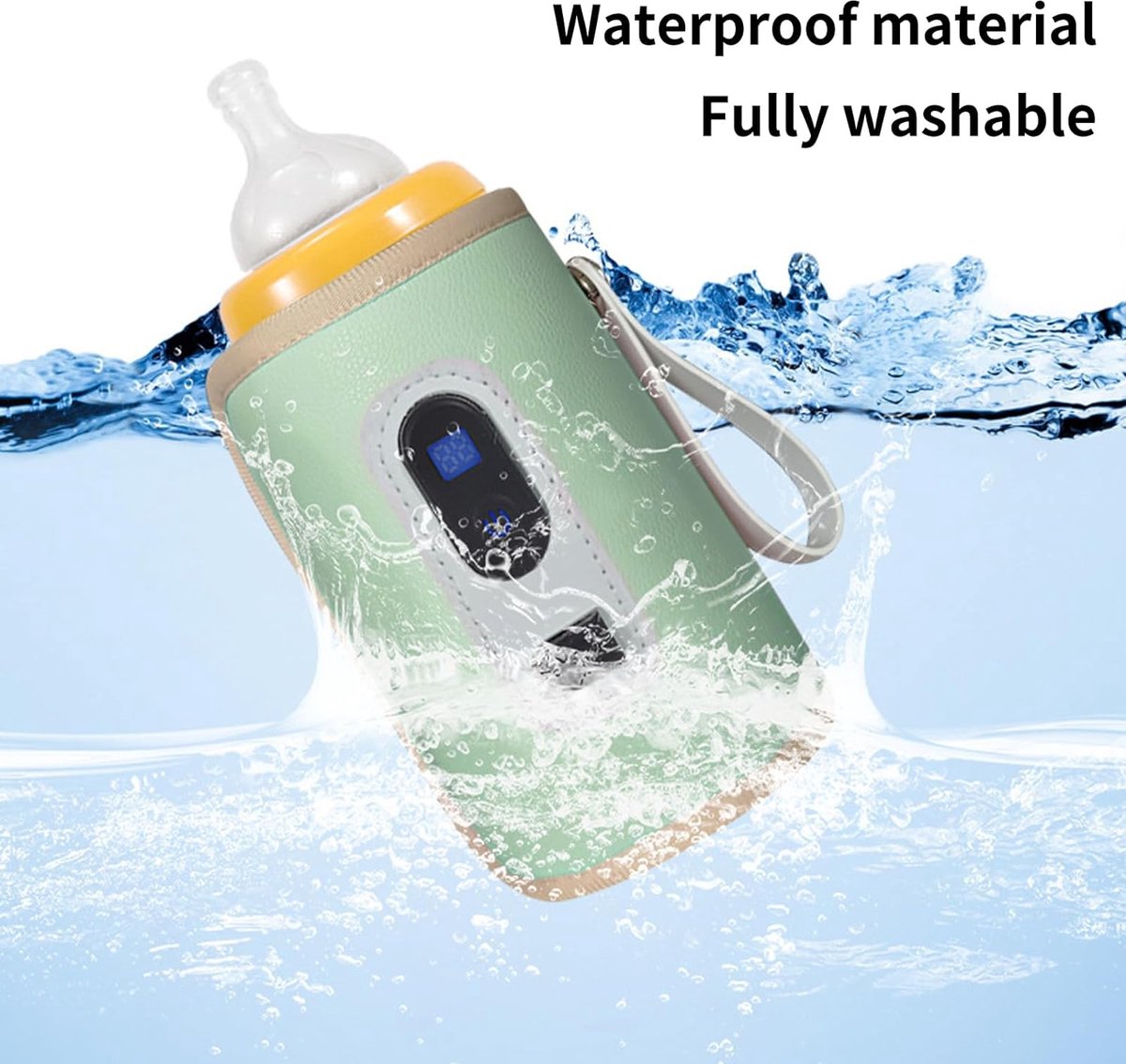 Portable Flessenwarmer - Draadloos - Geschikt voor de meeste flessen - Voor onderweg - Melkwarmer - Verschillende temperaturen
