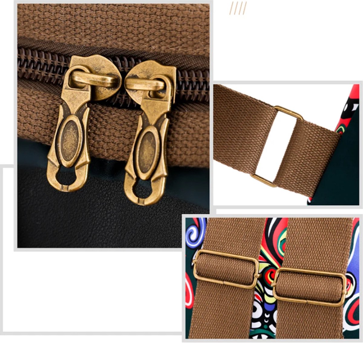 Avoir Avoir® Designer Rugzak voor Dames - Duurzaam Canvas - Grote Tas - Schooltas - Schoolrugzak - Schoolrugtas - Casual/Eenvoudig - Telefoonvak - Comfortabel Draagsysteem - Polyester Voering - Trendy Bloemenpatroon - Unisex Design