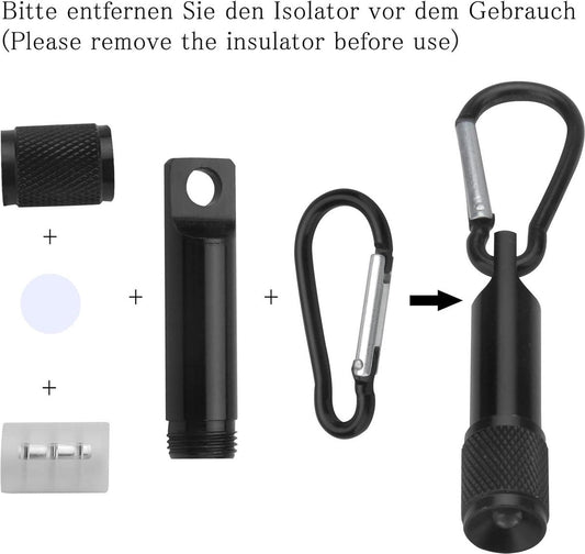 Mini Flashlights Keychain LED Keychain Aluminium Handlamp for Children Outdoor Camping Cycling Children's Birthday Energy Class A+++