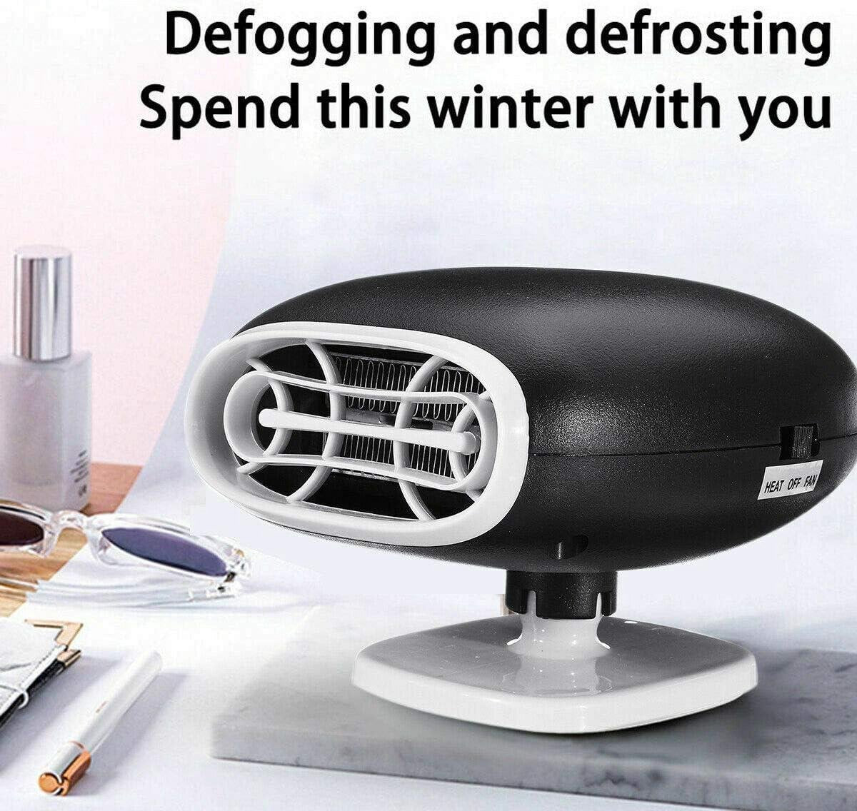 Draagbare Autoverwarming - Koelventilator 2-in-1 12V 150W Snelle Verwarming Luchtzuivering Autokachel 12 volt verwarming