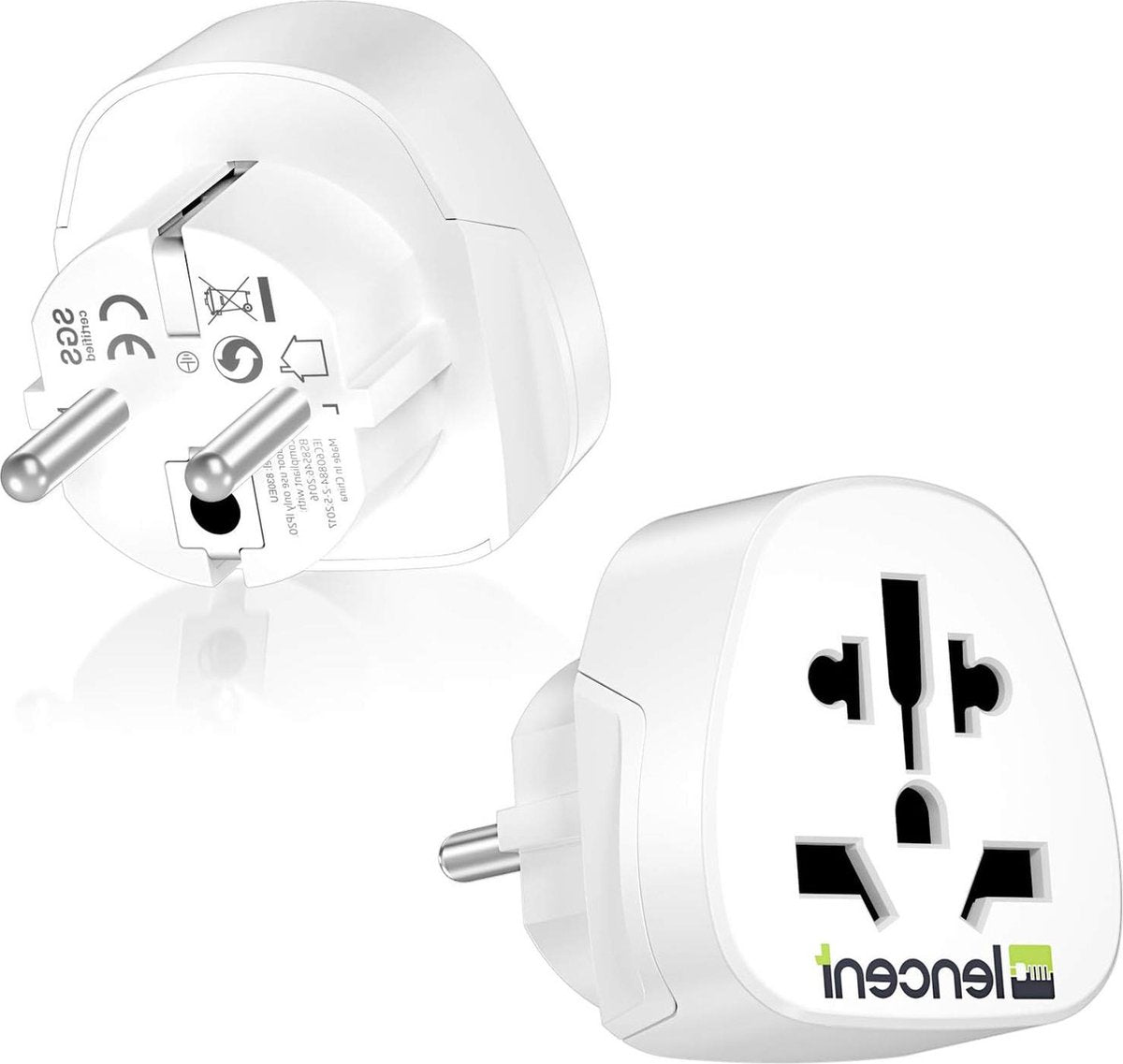 Universele Adapter Reisadapter Wereldwijd - NL/EU/DE AC-paneel - Type A/B/G/I/J VK - Engels Engeland/Amerika/CN/Australië/JP/Italië/Zwitserland - Nederland - Universeelste Stekkeradapter