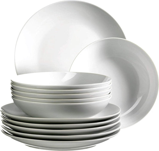 Grasmaaier Barca Bordservice Set Voor 6 Personen, 12-Delig. Tafelservies, Porselein