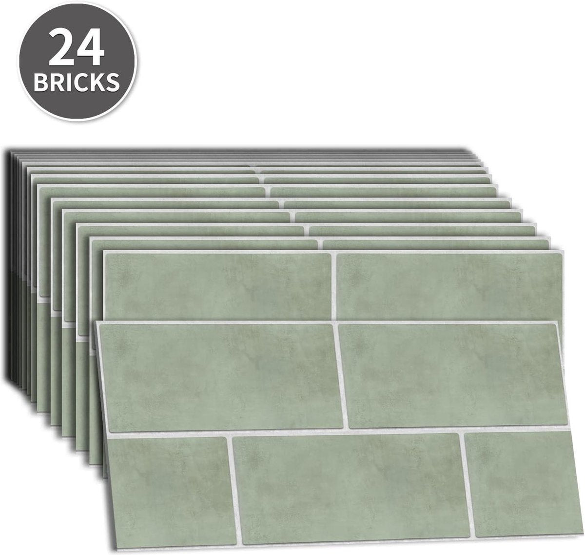 Waterdichte antislip vloer- en muurstickers voor keuken en badkamer met zelfklevende achterkant - PVC wanddecoratie met afpelbare en opplakbare stickers