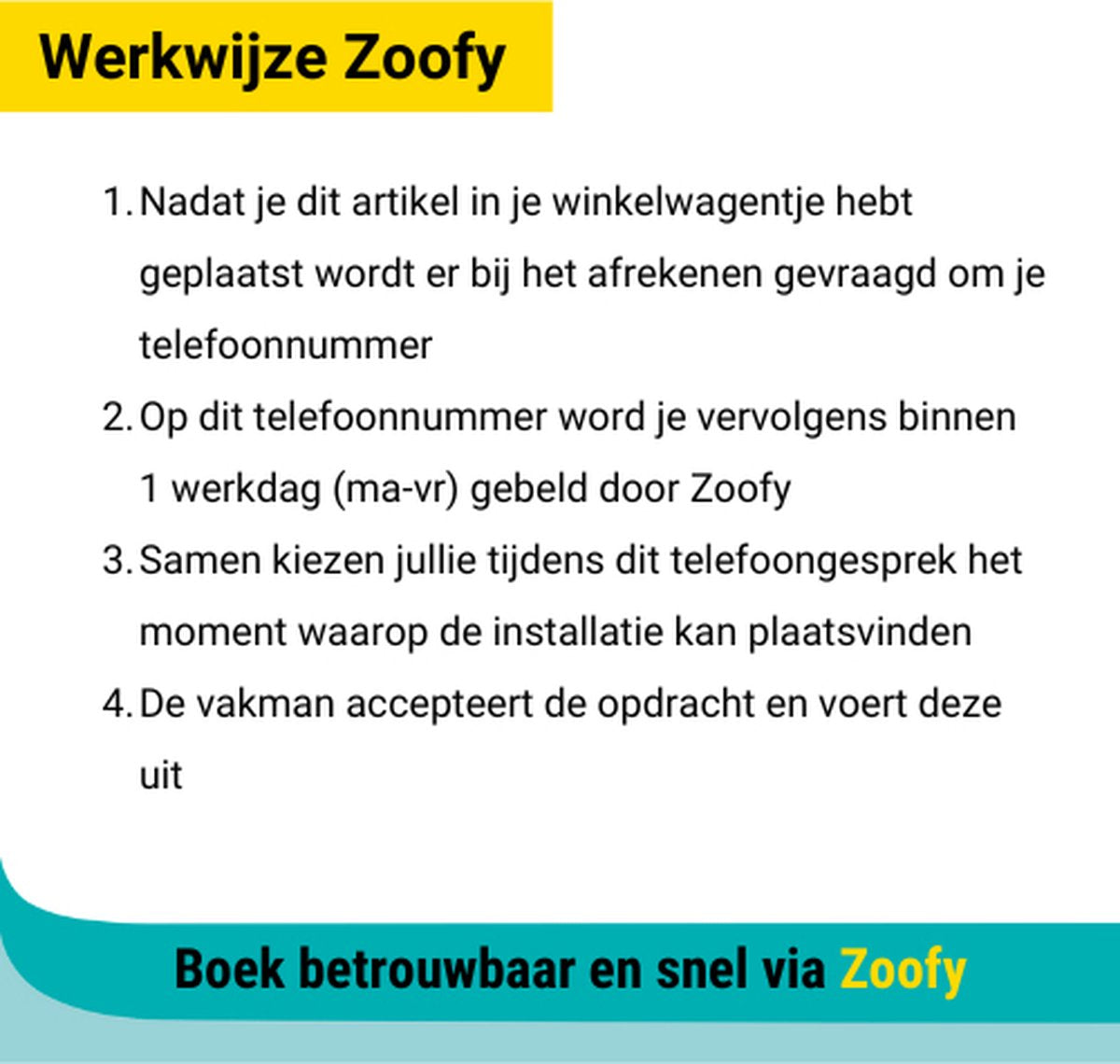 Indoor cycle installation - By Zoofy in collaboration with Bol - Installation appointment scheduled within 1 business day