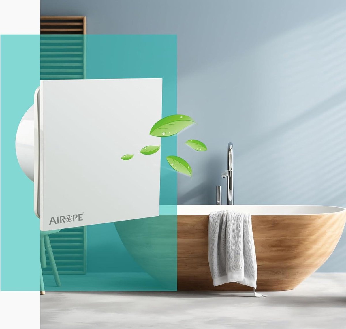 Badkamer Ventilator 100mm - VMC luchtafzuiger met terugslagklep - laag stroomverbruik - voor badkamer keuken - kantoor toilet - stil