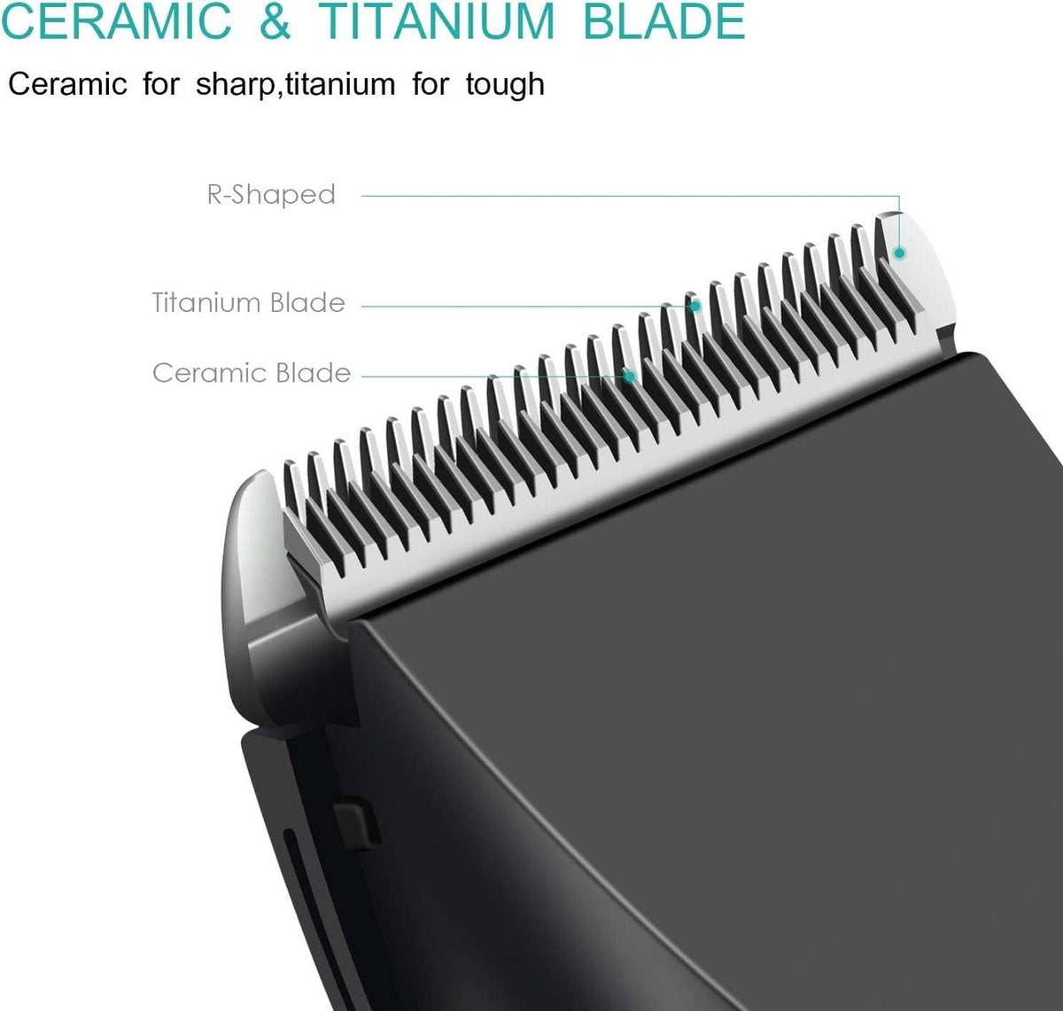 Baardtrimmer professionele tondeuse - tondeuse voor mannen - precisietrimmer voor mannen - lange tondeuse - scheerapparaatset voor kinderen - gezinnen - USB oplaadbaar Baardtrimmer