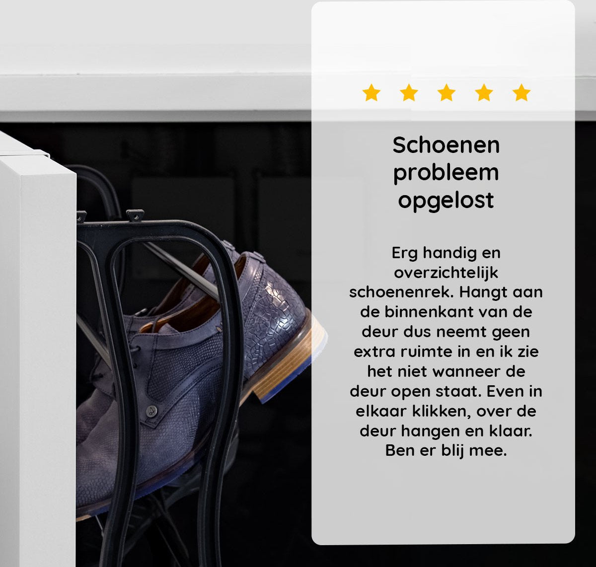 LG Life's Green Schoenenrek Hangend – 180x50x20cm - Schoenenkast – Geschikt Voor Stompe en Opdek Deuren – Schoenenrek voor 24 tot 36 Paar Schoenen – Deurhanger – Ruimtebesparende Schoenenbank – Schoenenopberger – Kunststof/Metaal – Zwart