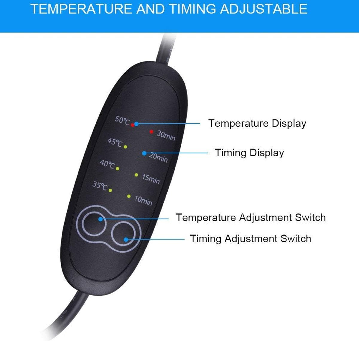 Heated Eye Mask - 4 Modes - Black - Electric Eye Mask - Eye Mask - Eye Mask for Puffiness - Sleep Mask - Dry Eyes