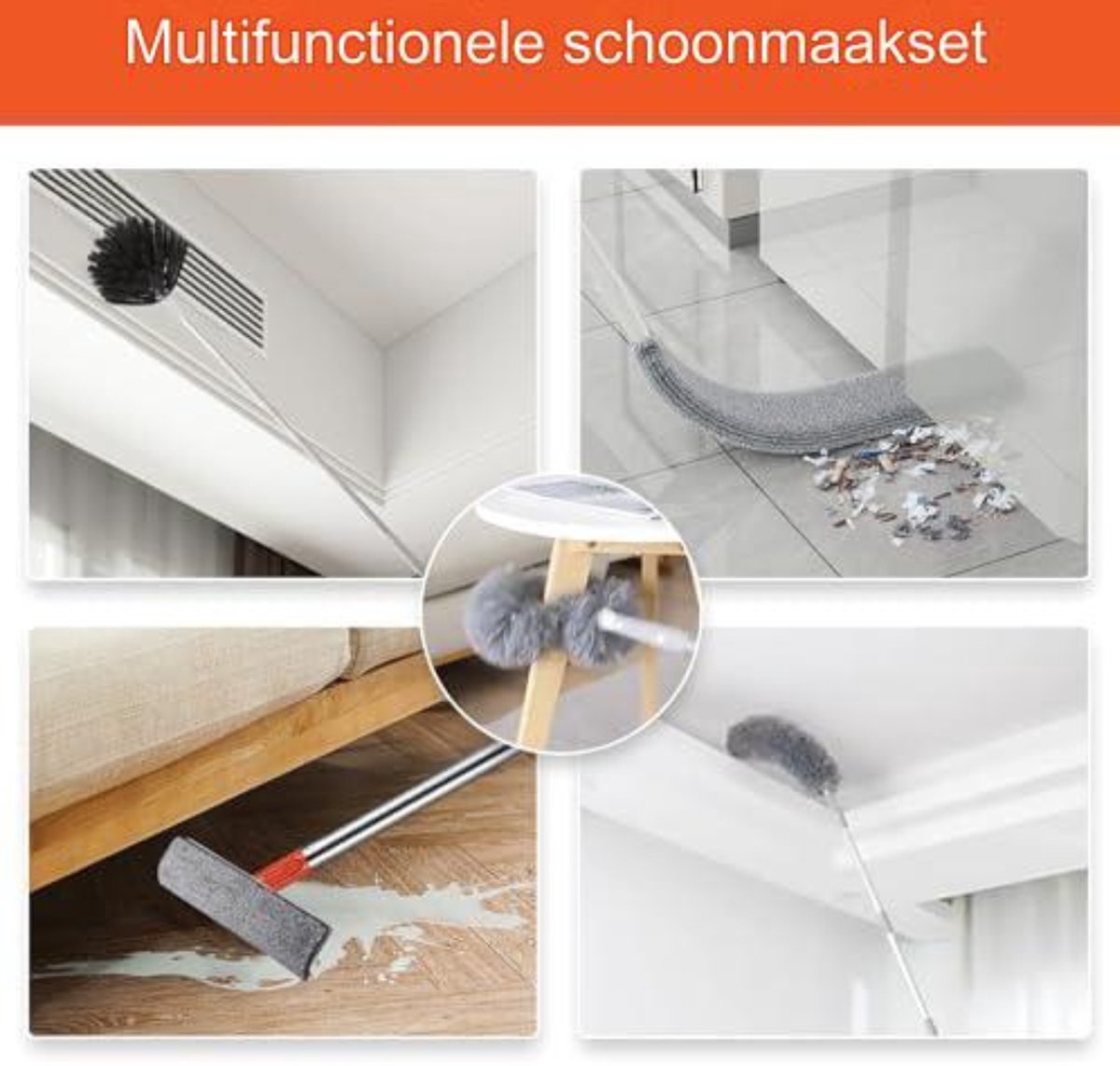 Ramenwasser telescopisch - Ramenwasser met steel - Ramenwisser met telescoopsteel