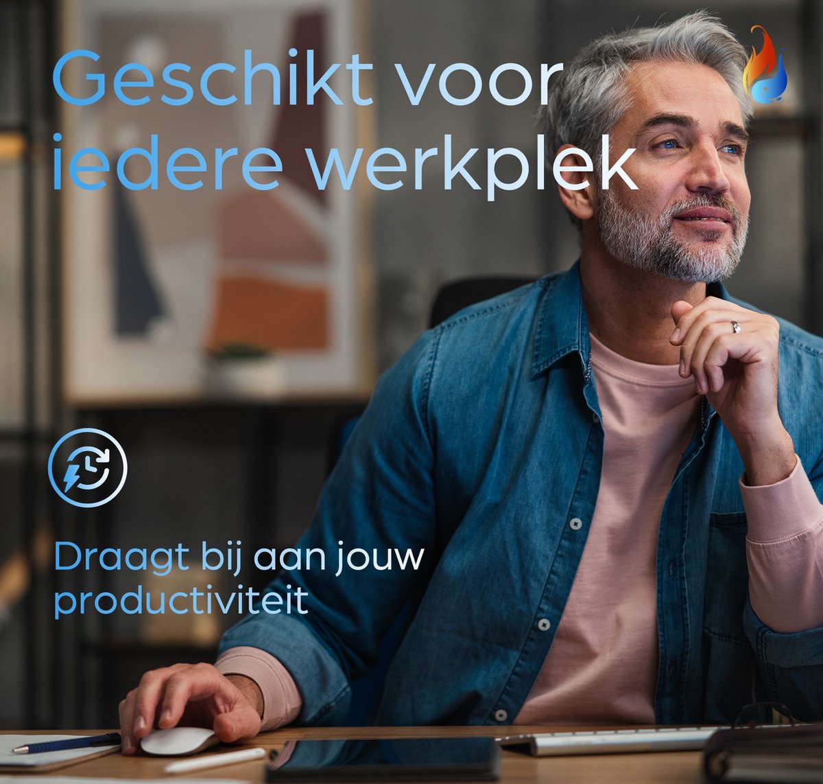Gothermo® Verwarmde infrarood bureauonderlegger zwart / muismat / bureauverwarming / verwarmingsmat / bureaumat - 80x33cm - touchpad met verstelbare temperaturen - warme handen en voeten