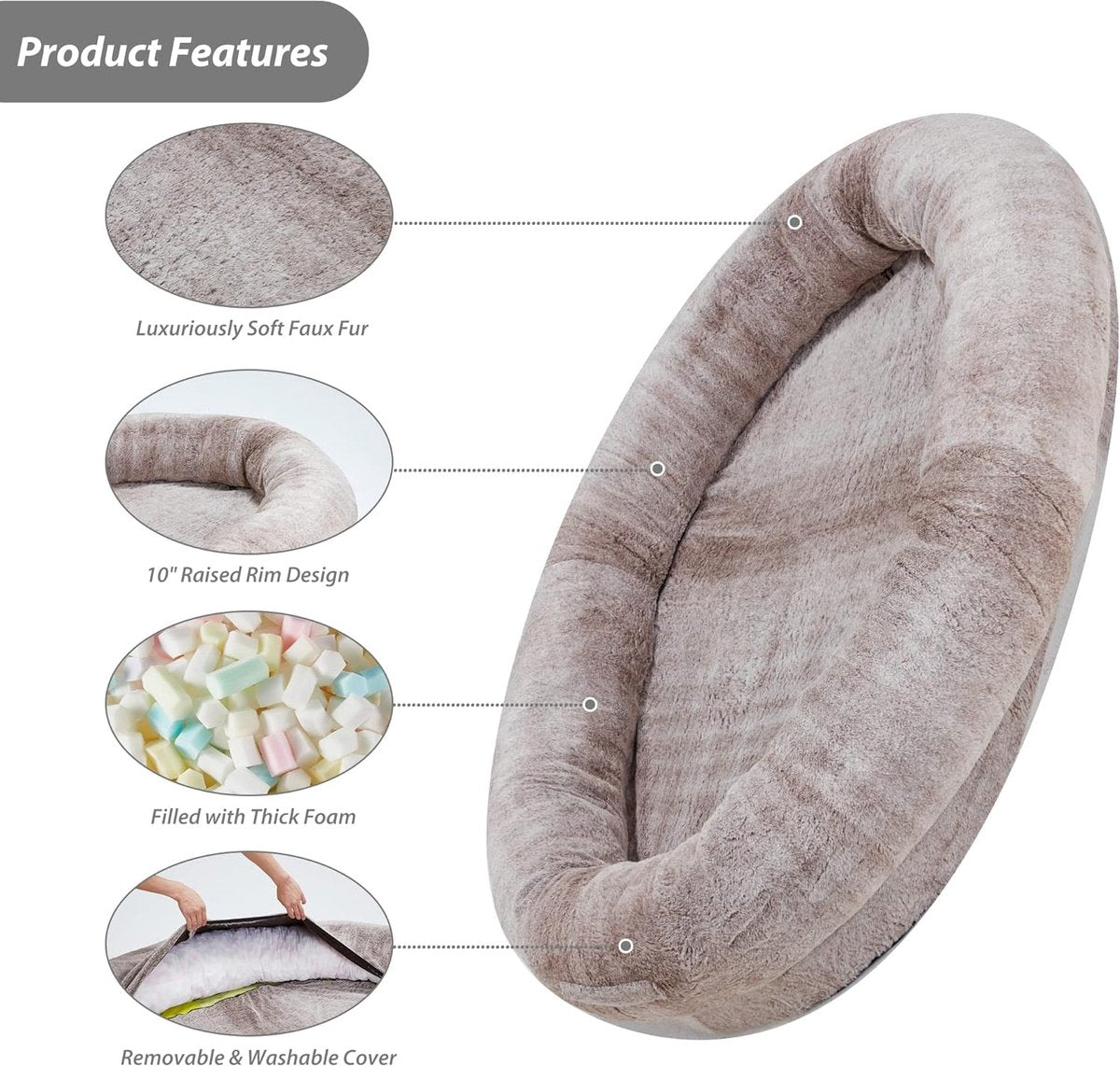 Human Dog Bed - Dog Bed for Humans - Humans and Pets - Sleeping Bed - Bean Bag - Bean Bag Bed
