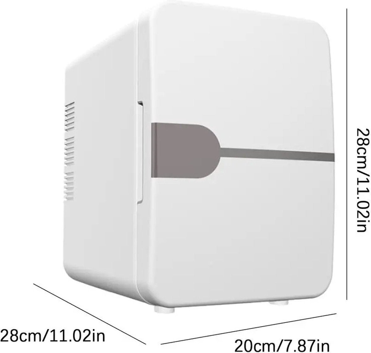 MELY minikoelkast - elektrische koelbox - campingkoelkast - draagbare autokoelkast - incl. USB-kabel - 12 Volt/220V - 6L
