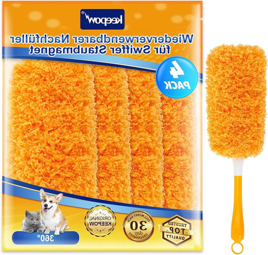 Refill herbruikbare stofmagneet - Swiffer Duster XXL & Swiffer Duster 360° - plumeau navulverpakking (4 stuks) Duster