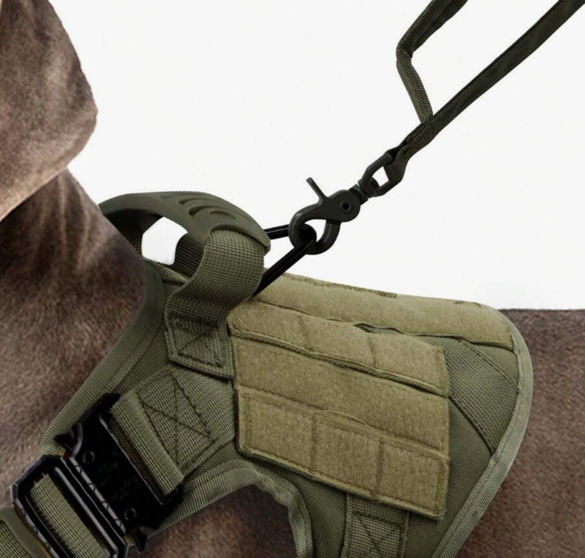 Dog Harness - Tactical Dog Harness - Army Green - Anti-Pull Harness - Extra Control - XL
