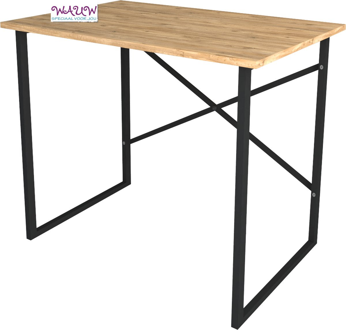 Bureautafel - 60x90 cm - Bureautafel - Computertafel - Bureau - Laptoptafel - Bureautafel volwassenen - Houtkleur