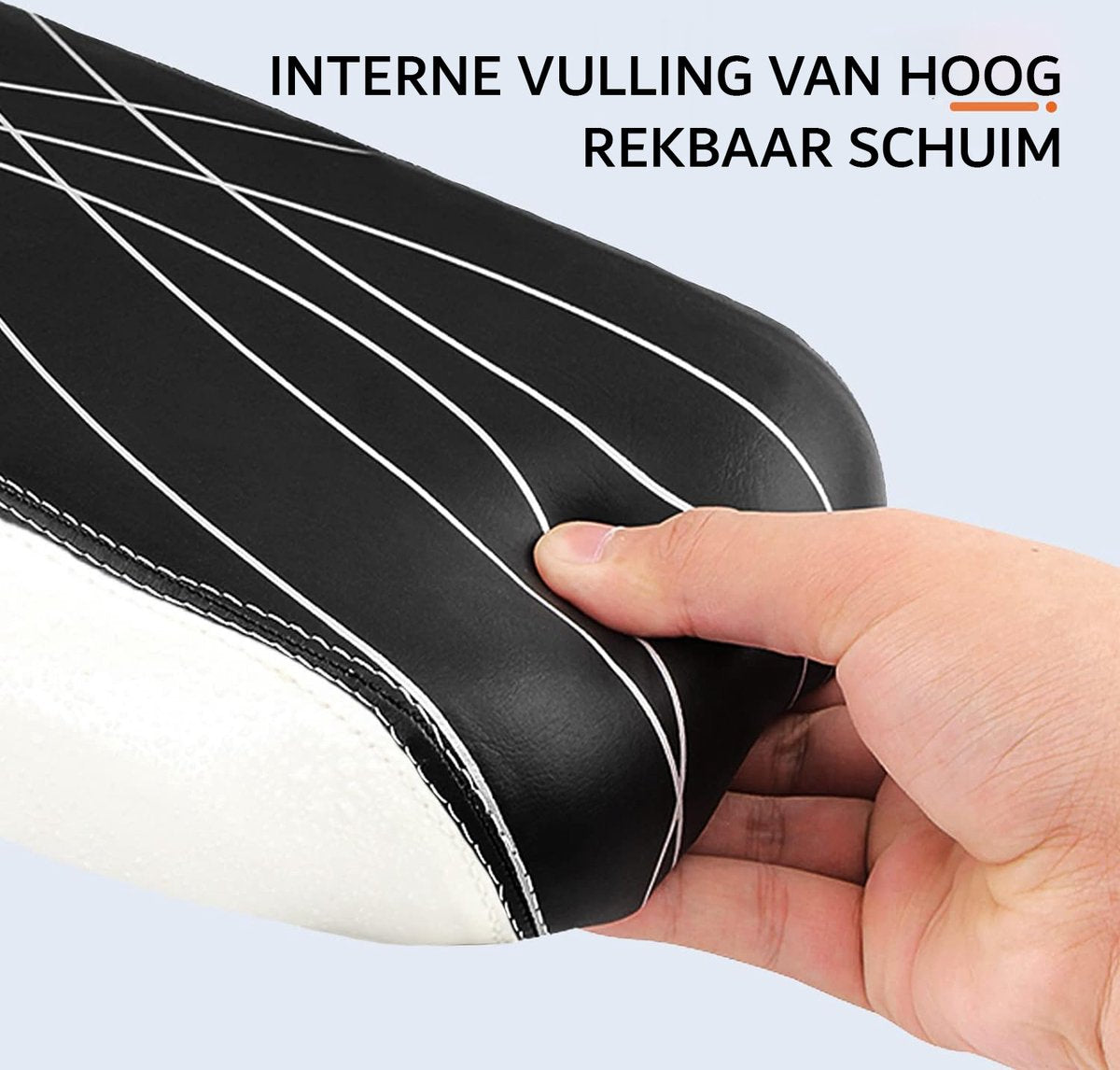 Fietsstoeltje - Fiets Achterzitje - Deluxe - met Rugleuning - Voetsteun - Zwart