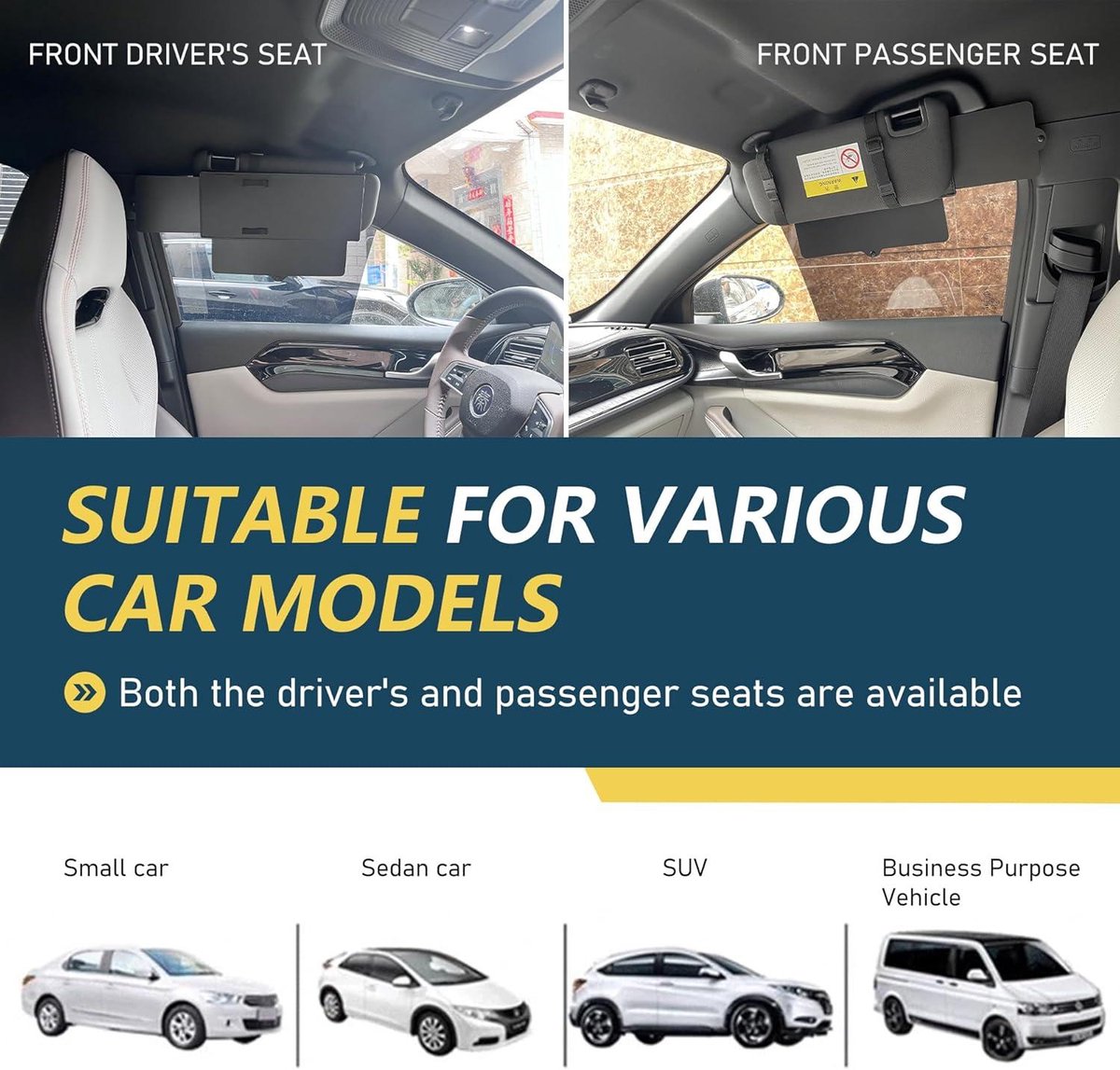 Zonneklepverlenger - Auto Zonneklep Extensie - Anti-Verblindings Zonneklep - Auto Interieur Accessoires - Zwart - 1 Stuk auto accessoires