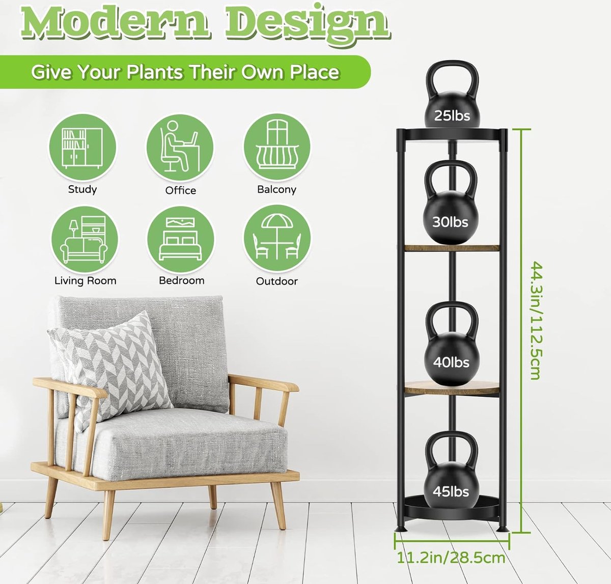 4-Tier High Metal Plant Stand Indoor Outdoor, Plantenrek, Hoek Plantenstandaard, Display Rek, Roestvrij IJzeren Bloempothouder, Rek voor Patio, Balkon, Tuin