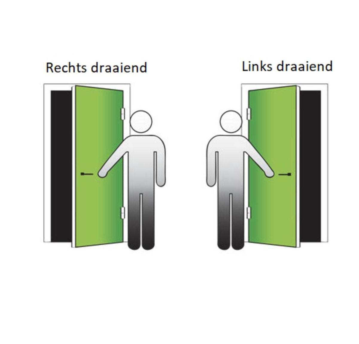 Douglas tuinpoort schuttingdeur incl. cilinderslot en stalen frame 100 x 180 (rechtsdraaiend)