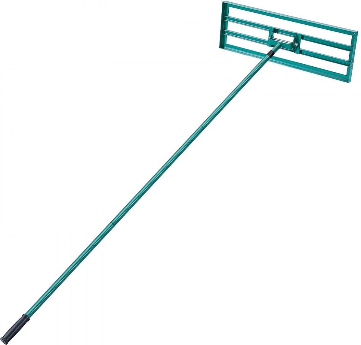 Grashark 760x254 mm Grondplaat Egaliseergereedschap Aluminiumlegering en Q235 Staal Egaliseerhark 1981 mm Stang Grondplaat Golfgras Egaliseergereedschap voor het egaliseren van Zand Aarde Compost en Mos