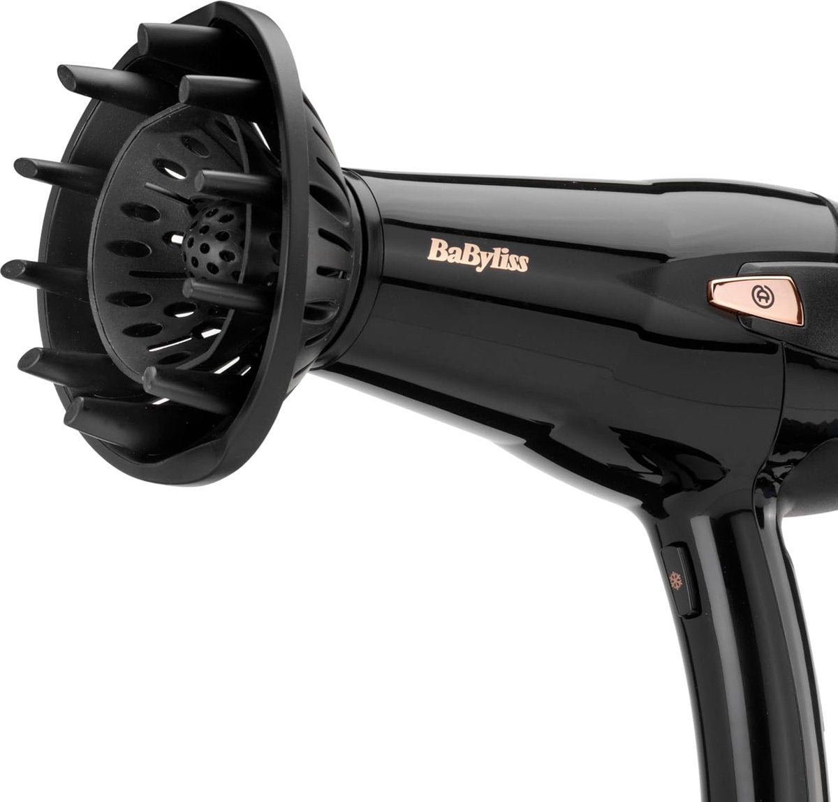 föhn - met ionische anti-frizz functie - 2000W - krullen - intrekbaar snoer - 3 temperatuurinstellingen - 2 snelheden - koelfunctie - zwart -