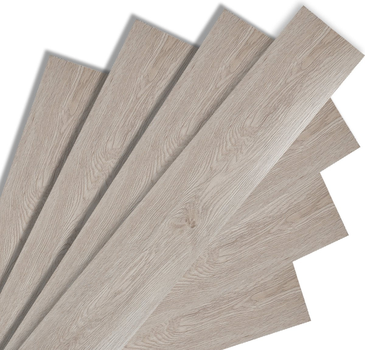 PVC self-adhesive laminate - 42 pieces - 5.85 m² - PVC flooring - PVC floors - vinyl flooring - vinyl floors - Natural - 91.5 x 15.2 cm x 1.5 mm - thickness 1.5 mm - White oak
