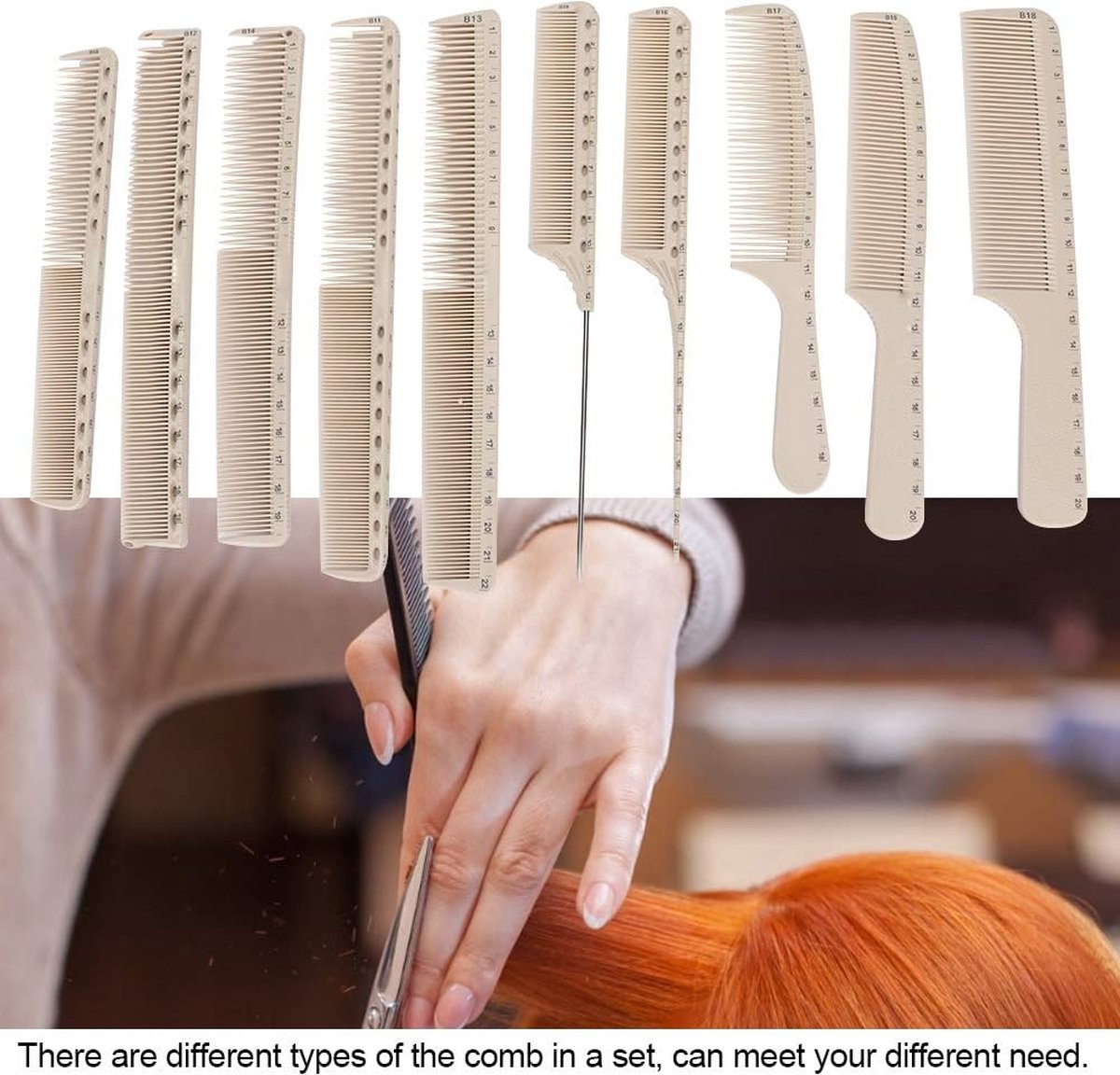 Comb set -Professional Styling Comb Set, 10Pcs