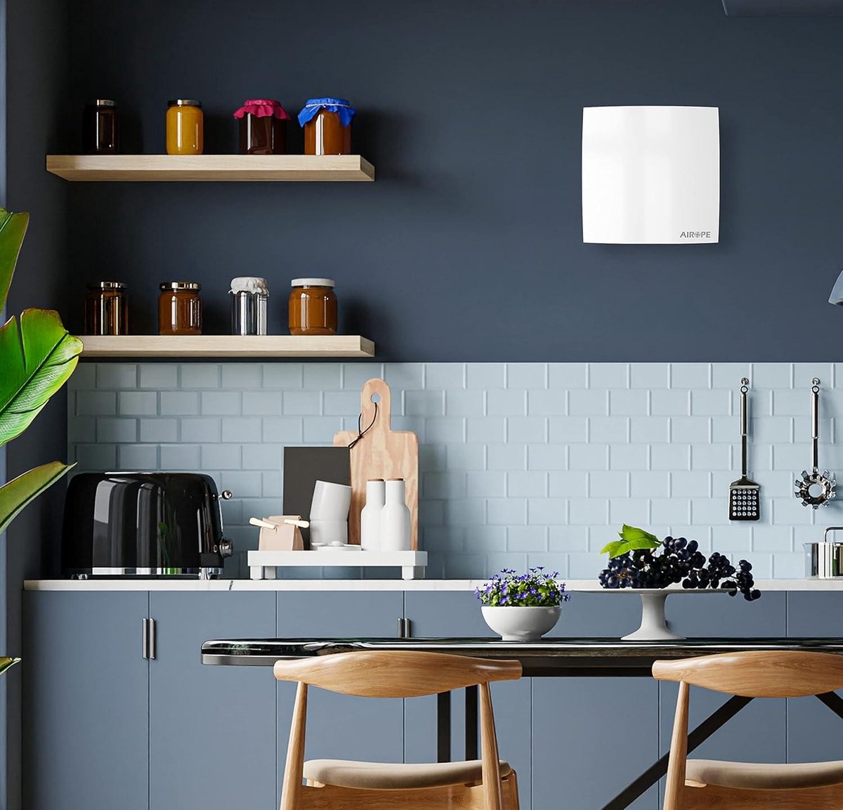 Badkamer Ventilator 100mm - VMC luchtafzuiger met terugslagklep - laag stroomverbruik - voor badkamer keuken - kantoor toilet - stil