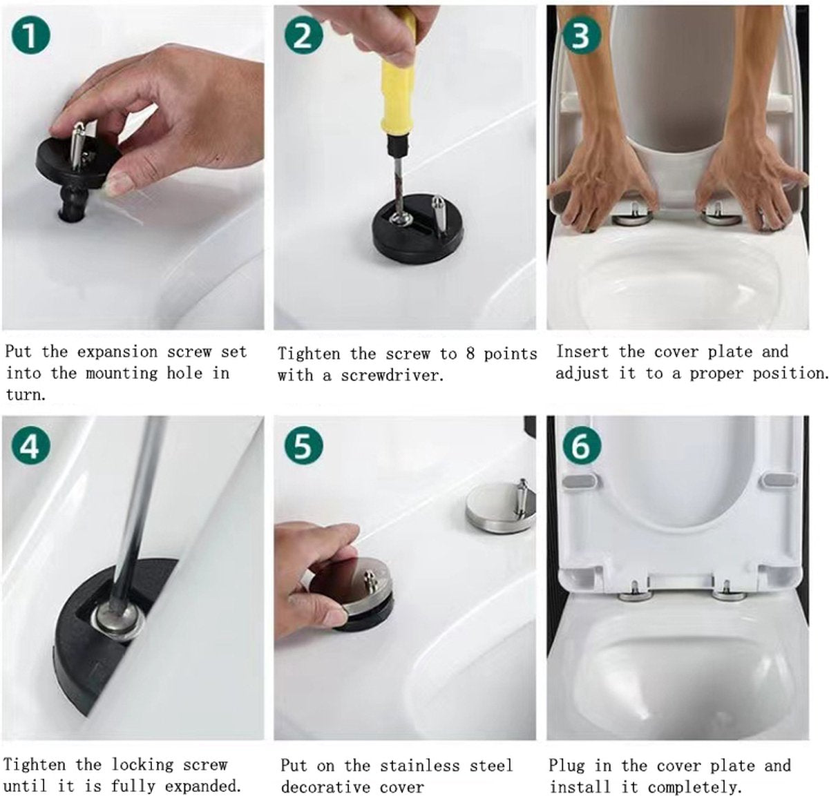 Adjustable U-shaped toilet seat-WC seat-Optimal Comfort and Style -white