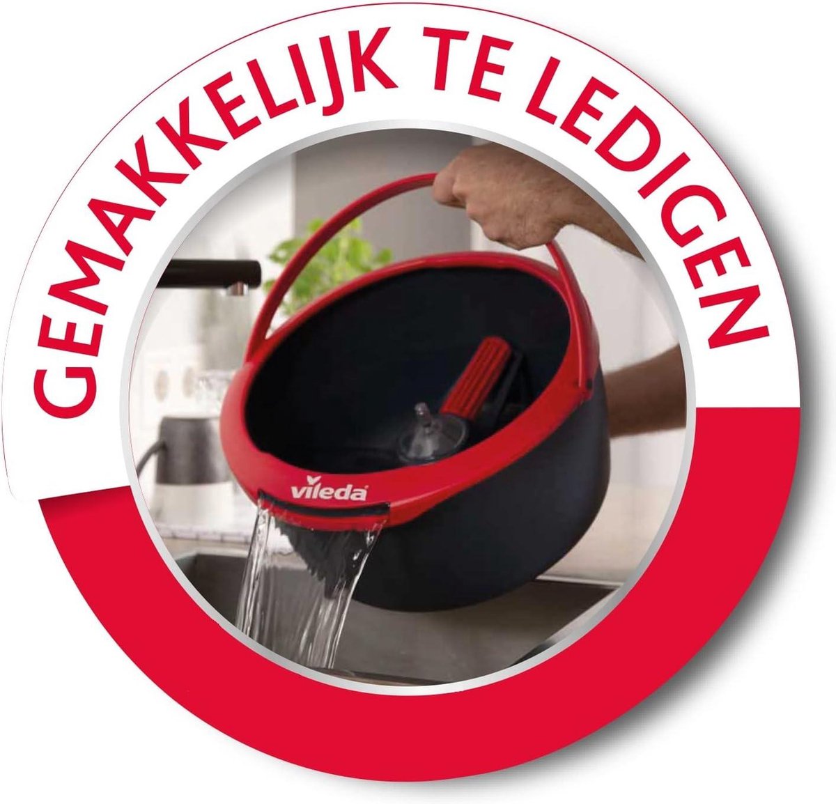 Spin & Clean Mopset - Compacte Emmer - Vileda mopenset
