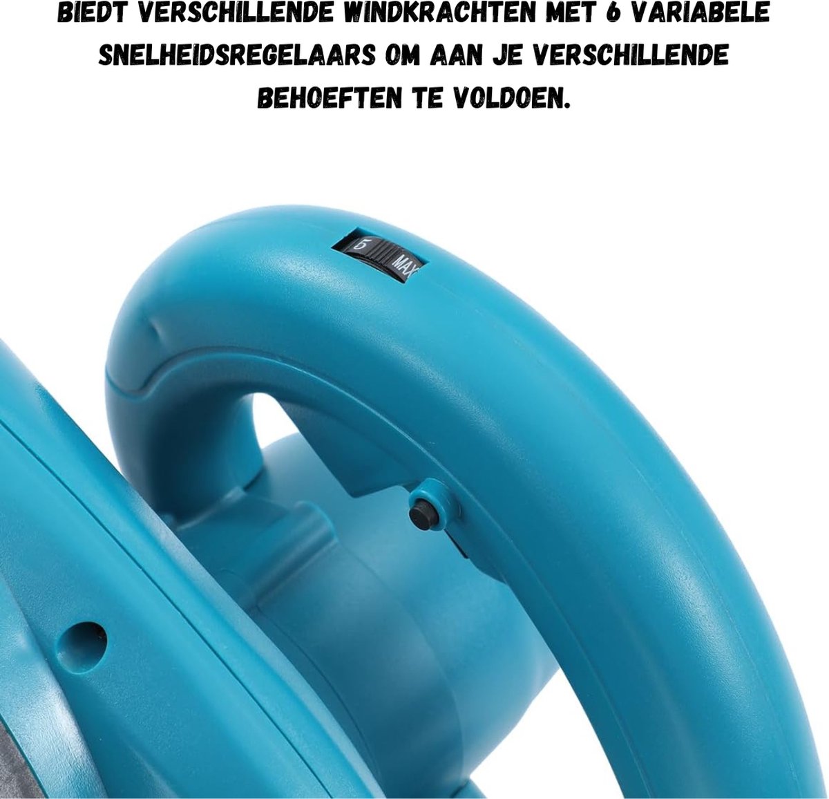 Draadloze Bladblazer - 21 V draadloze bladblazer-stofzuiger met 6 variabele snelheden voor bouw, huis, tuin, bladeren, autohoekstofzuiger, geen batterij en oplader